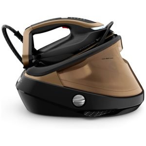 Tefal GV9820G0 High Pressure Steam Generator Iron with Smart LED Light, 750g/min Steam Boost, 9 Bar Pressure, Horizontal and Vertical Steaming, GV9820 Pro Express Vision, Black & Gold 1.2 L 2700 W GV9820 Black & Gold