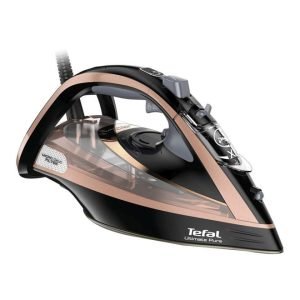 Steam Iron | Ultimate Pure Iron Steamer | With Calc Remover | Durilium Airglide Non-Stick Soleplate Technology | 2 Years Warranty | 350 ml 3120 W FV9845M0 Black / Blush