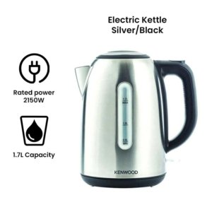 Kettle, Removable Mesh Filter, 1.7 L 2200 W ZJM01.AOBK Silver/Black