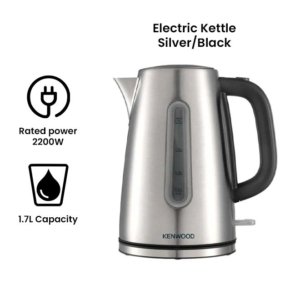 Kettle, Removable Mesh Filter, 1.7 L 2200 W ZJM10.000SS Silver/Black