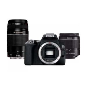 EOS 250D SLR Camera Body Black With EF-S 18-55MM F3.5-5.6 III & EF 75-300MMF4-5.6 III Lens