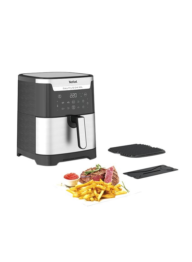 Air fryer | Easy Fry & Grill 2-in-1 Airfryer and Grill |Digital | XXL | Flexcook Divider for Dual Cooking 6.5 L 1830 W EY801D27 Black / stainless steel