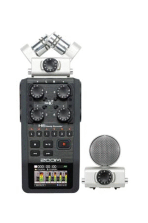 Handy Recorder With Interchangeable Microphone System H6 Black