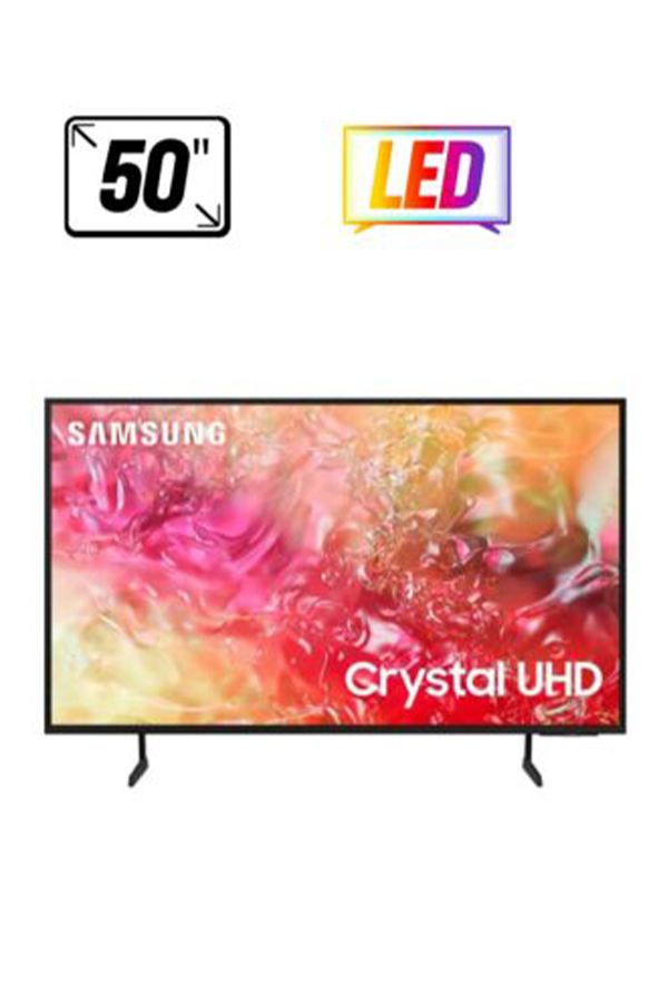 Smart TV, Crystal UHD, DU7000, 50 Inch, 2024, PurColor, 4K Upscaling, Tizen OS, Q-Symphony (International Version) UA50DU7000UXZN Black