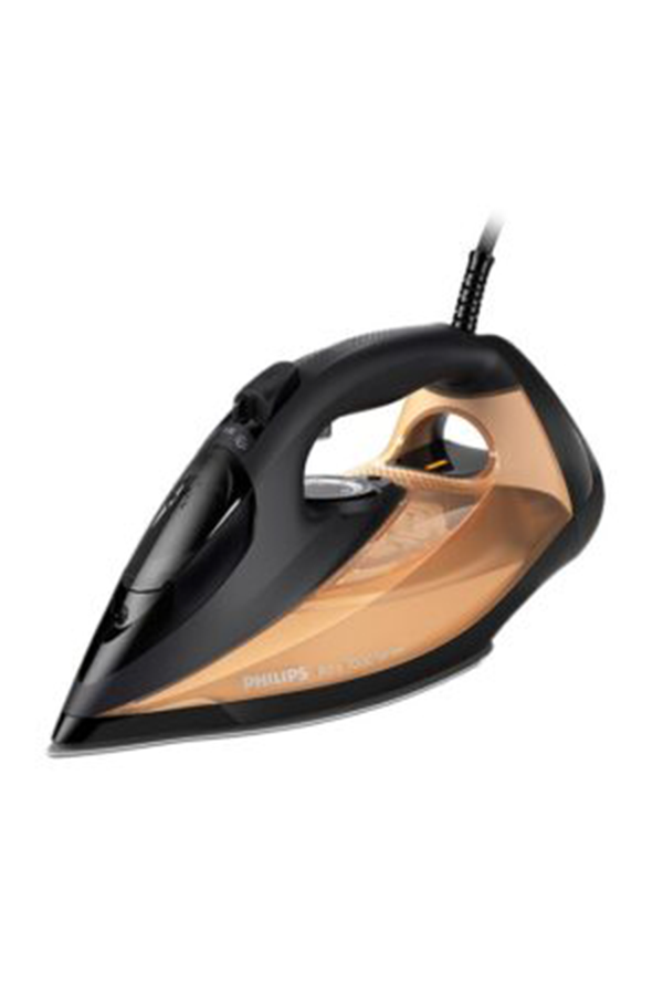 Steam Iron 7000 Series - 50g/min Continuous Steam, 250g Steam Boost, SteamGlide Elite Soleplate, Auto-Off, Vertical Steam, 300 ml 3000 W DST7040/86 Black/Gold