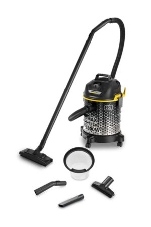 DVAC 1800 Bagless Canister Vacuum Cleaner, 1800W, 20L, Blower Function, Adjustable Suction 20 L 1800 W DVAC 1800 *AE Black