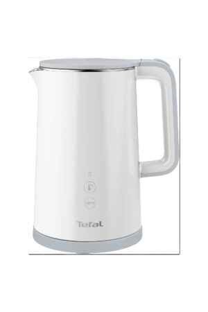 efal KO6931 Sense Kettle 1.5 Litre Capacity, Digital Display, 5 Temperature Levels, 360 ° Base, Water Level Indicator, Removable Limescale Filter, 30 Minute Keep Warm Function, White