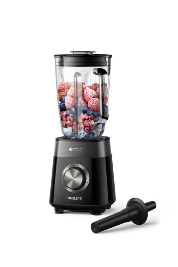 Philips 5000 Series Blender - 1200W Motor. ProBlend Plus Technology. Dishwasher-Safe Parts. 2L Capacity. Black (HR3030/00)