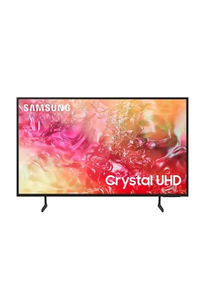 Samsung UA65DU7000UXZN 65-Inch Crystal UHD 4K Smart TV | Crystal Processor 4K | PurColor | 4K Upscaling | Tizen OS | Q-Symphony | 2024 Model | Black
