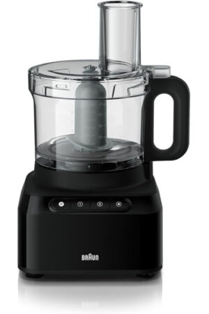 Braun Food Processor 800W, 2.1L food prep bowl & 1.2L blender, Multi mill, Dual safety - FP3132BK