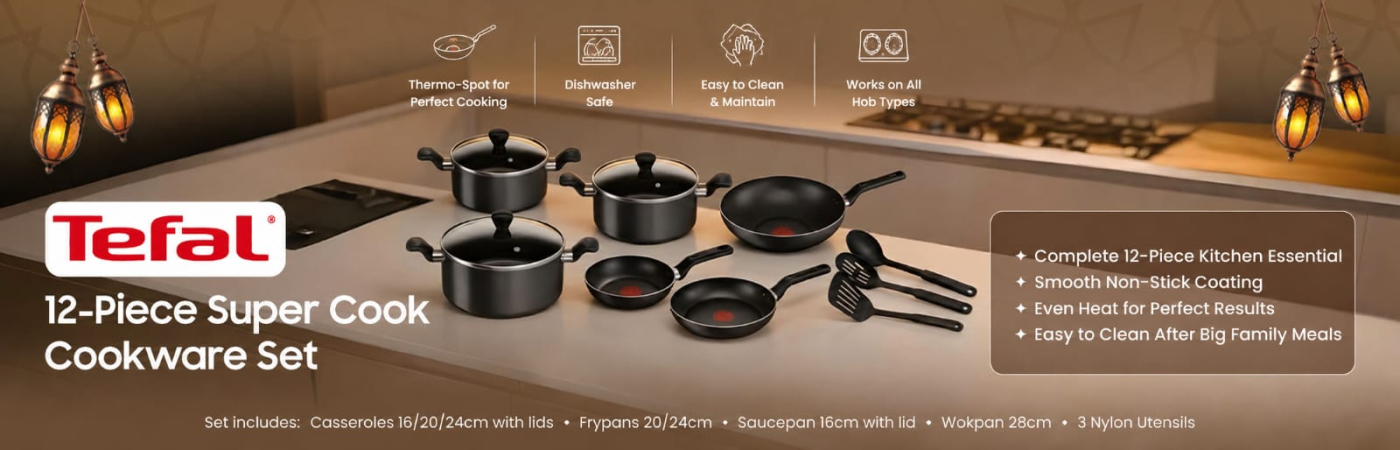 tefal 12 coockware set