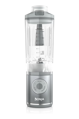 Blast Max, Portable & Personal Blender + Twist & Go, Smoothie, Blend, Ice Crush, 3 Programs, Cordless, 650ML Capacity removable Vessel, Dishwasher Safe, Leakproof, Platinum Silver 650 ml 1 W BC251SLANZ silver/black