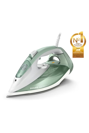 Philips 7000 Series HV Steam Iron - 2600W, SteamGlide Plus Soleplate, 220 g Steam Boost, 45 g Continuous Steam, Desert Green/Grey - DST7012/76 300 ml 2600 W DST7012/76 Desert Green/Grey