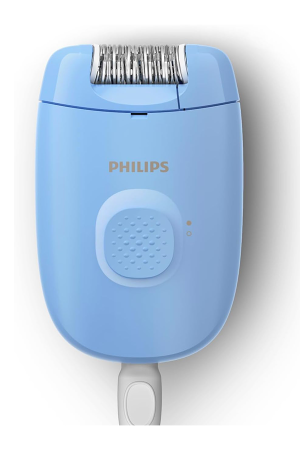Philips Hair Removal Device, Portable Compact Design, Washable Head, Wired, Smooth up to 4 Weeks, Colour Blue, BRE228/05
