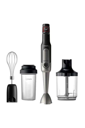 Philips Viva Collection ProMix Handblender - 800W, SpeedTouch, On-the-go tumbler, XL Chopper, Whisk, Spiralizer - HR2657/91