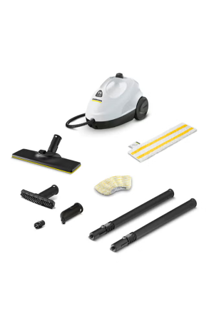 SC2 Steam Cleaner, 1500W, Powerful High-Pressure Home Cleaner, Multipurpose, Versatile Accessories, Ideal for Kitchen & Bathroom Use - White/Black
