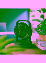 28W 3000-Series High-Quality Table Fan Black