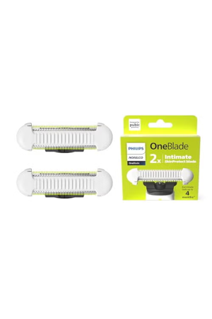 Philips Norelco OneBlade Skin Protect Replacement Blade, for OneBlade Electric Shaver and Trimmer, Durable Stainless Steel, Trim and Shave with Extra Skin Protection, 2 Count, QP229/80