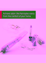 Panasonic EH-KA42 4-in-1 Hair Styler with 4 Attachments – Violet/White
