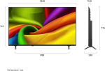 LG 55 Inch NANO84 4K UHD AI Smart TV