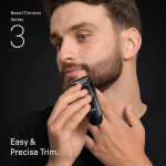 Braun Beard Trimmer Series 3, +3 Styling Tools, 40 Lengths, BT3520