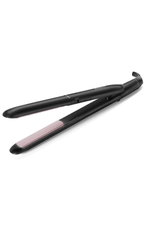 BaByliss Smooth Ceramic Hair Straightener with 200°C High Heat | Fast Heat-Up | Lightweight Design | Floating Plates for Sleek and Shiny Styling – For All Hair Types - ST241SDE (UAE Version)