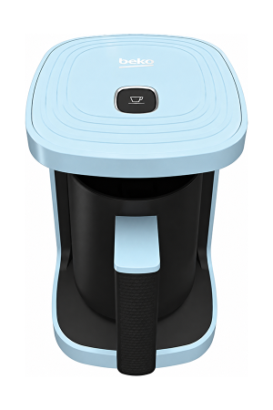 Beko TKM2940M Turkish Coffee Machine, 500W, 4-Cup Capacity, One-Touch Control, Anti-Spill Technology, Made in Turkey – Blue