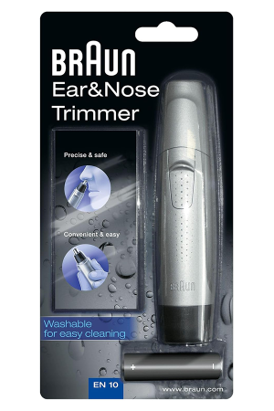 Braun EN10 Precise & Safe Ear & Nose Hair Trimmer, Waterproof, Battery Operated