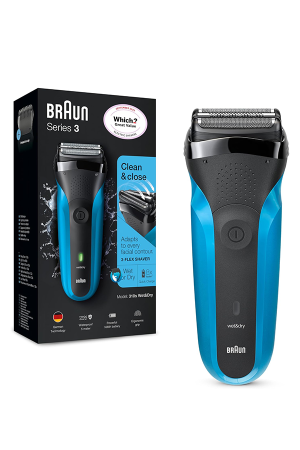 Braun Series 3 Shave&Style 310BT Rechargeable Electric Shaver & Beard Trimmer for Men with 3 Flexible Blades – Black