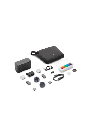 DJI Mic Mini 2 Wireless Microphone Kit (2 TX + 1 RX) with Charging Case - Grey