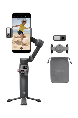DJI Osmo Mobile 7P Smartphone Gimbal Stabilizer for iPhone & Android with 3-Axis Stabilization, Native Tracking, Built-in Extension Rod, Tripod & Phone Charging – Black