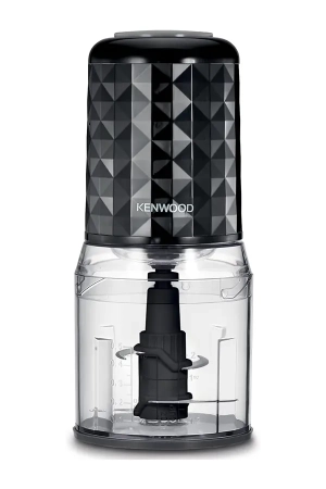 Kenwood CHP40.000BK Electric Food Chopper 400W with 500ml Bowl, Dual Speed, Stainless Steel Quad Blade & Ice Crush Function – Black