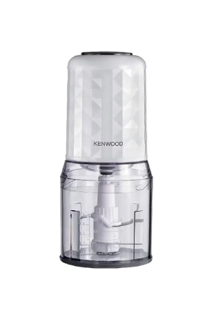 Kenwood CHP40.000WH Electric Food Chopper 400W with 0.5L Bowl, 2 Speed Settings, Ice Crush Function & Stainless Steel Quad Blade – White