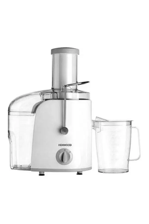 Kenwood JEP02.A0WH Juicer 800W Juice Extractor with 75mm Wide Feeding Tube, 2 Speed Settings, Juice Container, Pulp Container – White