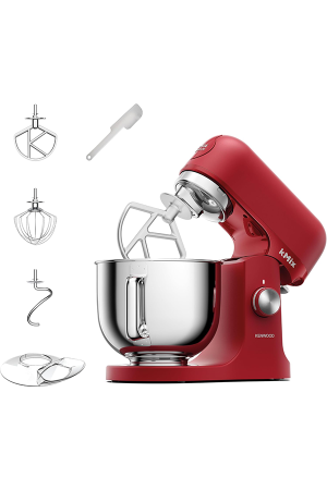 Kenwood kMix KMX751ARD Premium Stand Mixer 1000W with 5L Stainless Steel Bowl, Smart Speed Control & Fold Function – Red