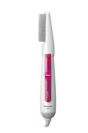 Panasonic EH-KE16 Ionity Hot Air Hair Styler Brush with Ion Conditioning, Dry & Style, 2 Heat Modes – White/Pink