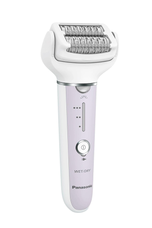 Panasonic ES-EY30-V503 Wet & Dry Epilator with 60 Tweezers, 90° Flexible Head, Cordless – Purple