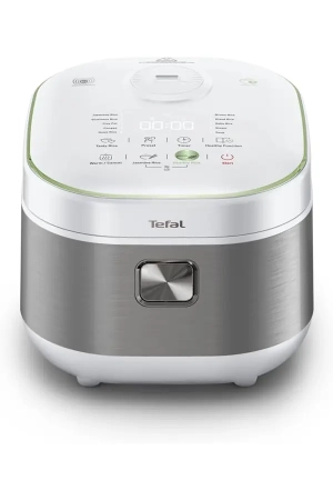 Tefal Healthy & Tasty Plus RK8621 Rice Cooker 1300W with Induction Heating Technology, Fuzzy Logic, Spherical Pot, 1.5L Capacity, 12 Cooking Programs – White