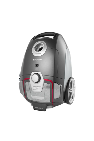 Sharp 5L Bagged Vacuum Cleaner 2400W EC-BG2405A-GZ – HEPA Exhaust Filter, High Suction Power, Grey