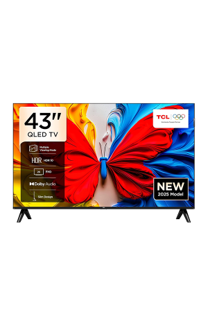 TCL 43S51K 43-Inch QLED Full HD Smart Google TV (2025 Model) – HDR10, Dolby Audio, Google TV, Wi-Fi & Bluetooth