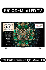 TCL 55C61K 55 Inch QD-Mini LED 4K Smart Google TV with