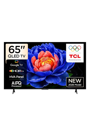 TCL 65T69D 65 Inch 4K UHD QLED Smart Google TV with HDR, AiPQ Processor & Metallic Bezel-Less Design (2026 Model) – 3 Years Warranty