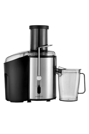 Kenwood JEM02.A0BK 800W Stainless Steel Juice Extractor with 75mm Wide Feed Tube, 2 Speeds, 1.5L Juice Jug & Anti-Drip – Silver/Black