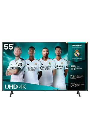 Hisense 55-Inch 4K UHD Smart TV (55A61Q, 2025) — VIDAA OS | Dolby Atmos & Dolby Audio | Game Mode PLUS (VRR, ALLM) | 4K AI Upscaler, Voice Remote, Wi-Fi, Bluetooth, HDMI eARC