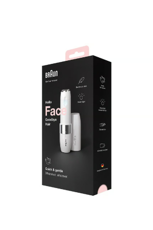 Braun Face Mini Hair Remover FS1000, Electric Facial Hair Removal for Women