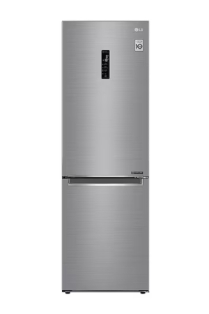 LG 459 Liter Bottom Freezer Refrigerators Inverter Linear Compressor Color Silver Model - GCB459NLHM (International Version)