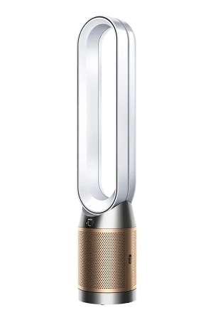 Dyson Purifier Cool™ PC2 De-NOx TP12 Air Purifying Fan – White/Gold, HEPA H13, K-Carbon Filter, 350° Oscillation, 2 Year Warranty