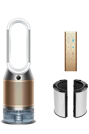 Dyson Purifier Humidify+Cool PH2 De-NOx PH05 Air Purifier, Humidifier & Fan – White/Gold, 5L, UAE Version, 2 Year Dyson Warranty