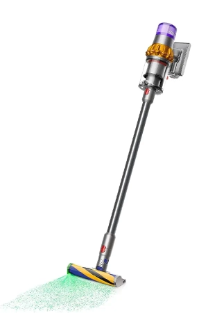 Dyson V15 Detect Absolute Cordless Vacuum Cleaner with 4 Attachments – Yellow/Nickel