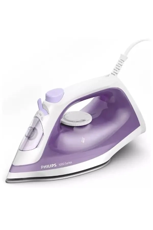 Philips 1000 Series Steam Iron 1800W with 90g Steam Boost, 250ml Water Tank, Non-Stick Soleplate & Calc-Clean – DST1020/30 Purple